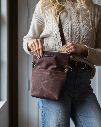 The Satchel - Waxed Canvas Bag