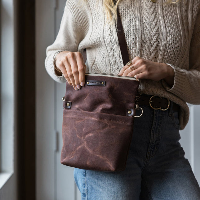 The Satchel - Waxed Canvas Bag