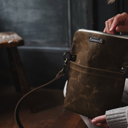 The Satchel - Waxed Canvas Bag