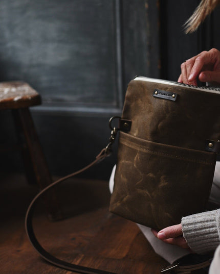 The Satchel - Waxed Canvas Bag