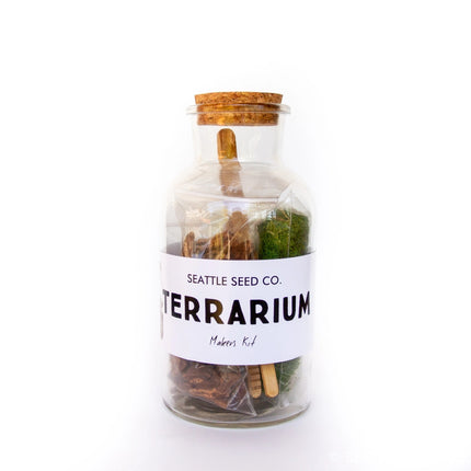 Jar Terrarium with Soil and Moss Garden Crafts Kit