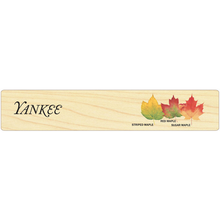 Autumn Leaves Yankee Wooden Bookmark